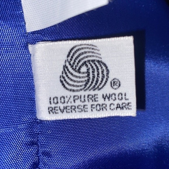 Vintage 90s Field’s Classic Blazer Royal Blue Wool single breasted size 10 - Picture 7 of 12